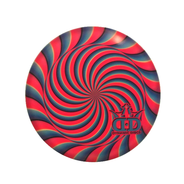 Dynamic Discs DyeMax Judge Mini Marker - Pink Blue Swirl Illusion